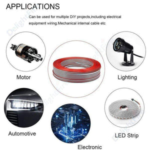 Planet Gates 3 Pin LED Wire 2 4 5 6 Core 22AWG Extension Cable JST Connector Electrical Wires Cable For WS2812B RGB RGBW LED Strip Automotive