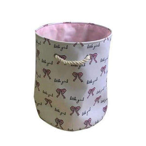 Planet Gates 3 Pink Ballet Girl Bowknot Decorated Storage Basket Clothing Sundries Holder Organizer Toys Organizer Home Storage & Organization