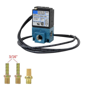 Planet Gates 3 Port Electronic Boost Control Solenoid Valve 35A-ACA-DDBA-1BA With Brass Silencer JR-ECU05
