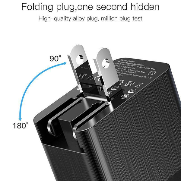 Planet Gates 3 Port USB Charger 3 in 1 Triple EU US UK Plug 2.4A Travel Wall Charger Adapter Mobile Phone Charger For iPhone X Samsung