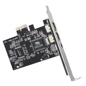 Planet Gates 3 Ports 1394A Expansion Card PCI-E 1X to IEEE 1394 DV Video Adapter 1x 4Pin 2x 6Pin Controller for Desktop PC
