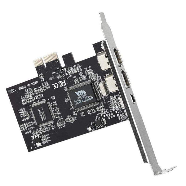 Planet Gates 3 Ports 1394A Expansion Card PCI-E 1X to IEEE 1394 DV Video Adapter 1x 4Pin 2x 6Pin Controller for Desktop PC