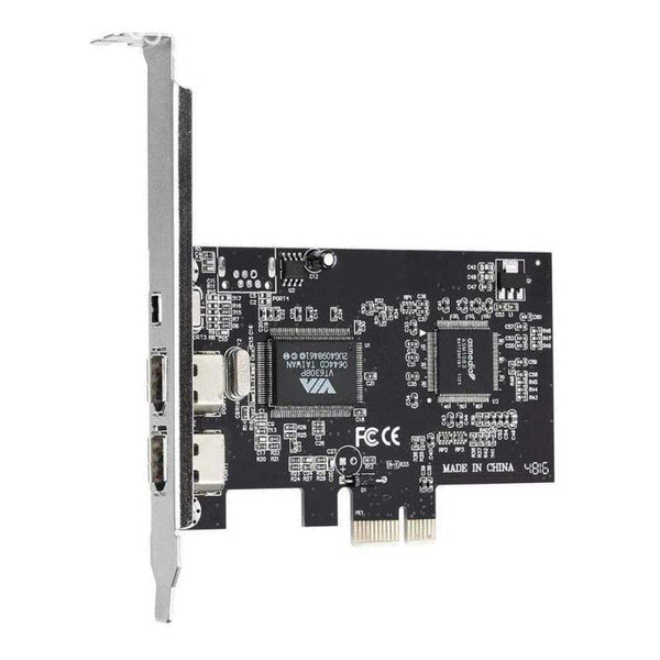Planet Gates 3 Ports 1394A Expansion Card PCI-E 1X to IEEE 1394 DV Video Adapter 1x 4Pin 2x 6Pin Controller for Desktop PC