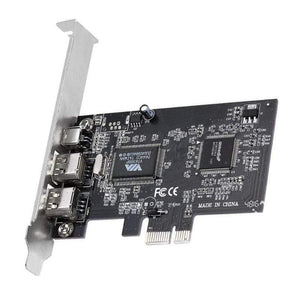Planet Gates 3 Ports 1394A Expansion Card PCI-E 1X to IEEE 1394 DV Video Adapter 1x 4Pin 2x 6Pin Controller for Desktop PC