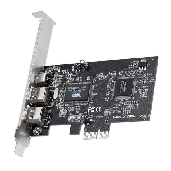 Planet Gates 3 Ports 1394A Expansion Card PCI-E 1X to IEEE 1394 DV Video Adapter 1x 4Pin 2x 6Pin Controller for Desktop PC