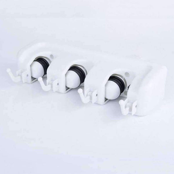 Planet Gates 3 Position with Hooks Mop Holder Hanger Home Kitchen Storage Broom Rakes Garage Tools Wall Organizer System