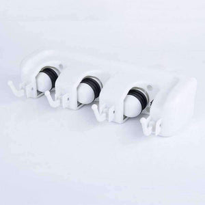 Planet Gates 3 Position with Hooks Mop Holder Hanger Home Kitchen Storage Broom Rakes Garage Tools Wall Organizer System