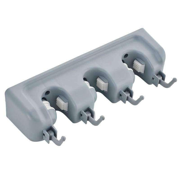 Planet Gates 3 racks Kitchen Organizer Mop Holder 5/4/3 Position Brush Broom Hanger Storage Rack Household Mop Brush Hanger Kitchen Gadgets