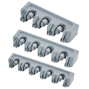 Planet Gates 3 racks Kitchen Organizer Mop Holder 5/4/3 Position Brush Broom Hanger Storage Rack Household Mop Brush Hanger Kitchen Organizer Gadgets