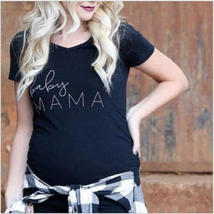 Planet Gates 3 / S Maternity Pregnancy clothes Tops Tees Letter pattern Summer Pregnant tshirt Woman Plus Size 3XL Baby DADDY MAMA Funny T Shirt