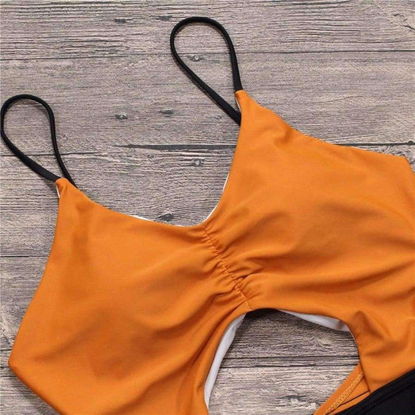 Planet Gates 3 / S Sexy Women Swimwear One Piece Swimsuit Monokini Push Up Padded High Waist Beachwear Bandage One Piece Swimwear