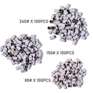 Planet Gates 3 Sizes one set Machine Nail Drill Bits Zebra Sanding Bands Foot Care Polishing Manicure Gel Polish Remover Replacement Tools Cutter