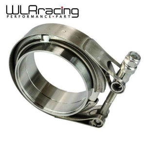 Planet Gates 3" SUS 304 Steel Stainless Exhaust V Band Clamp Flange Kit V-Band Vband Male Female Design WLR5243