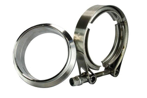 Planet Gates 3" SUS 304 Steel Stainless Exhaust V Band Clamp Flange Kit V-Band Vband Male Female Design WLR5243