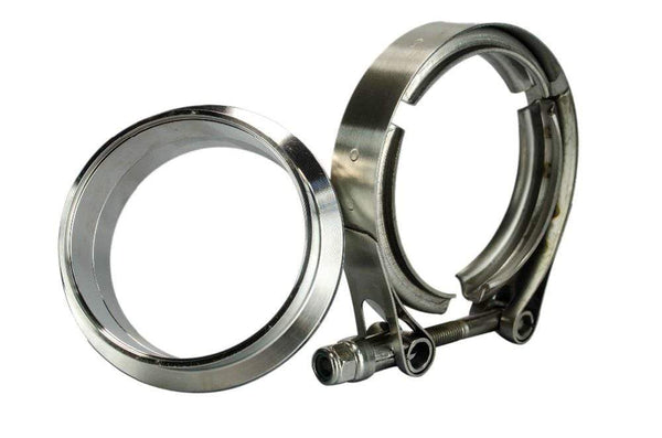 Planet Gates 3" SUS 304 Steel Stainless Exhaust V Band Clamp Flange Kit V-Band Vband Male Female Design WLR5243