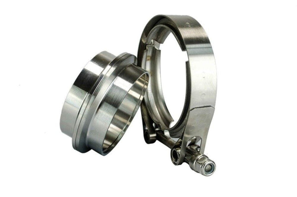 Planet Gates 3" SUS 304 Steel Stainless Exhaust V Band Clamp Flange Kit V-Band Vband Male Female Design WLR5243