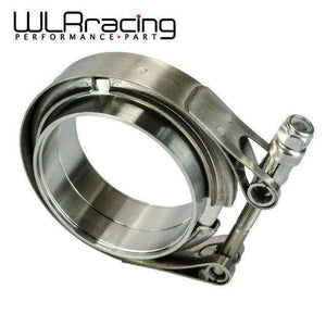 Planet Gates 3" SUS 304 Steel Stainless Exhaust V Band Clamp Flange Kit V-Band Vband Male Female Design WLR5243
