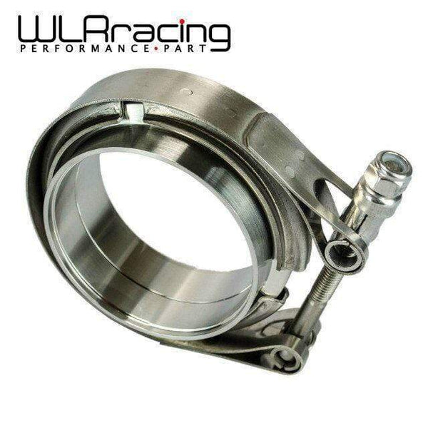 Planet Gates 3" SUS 304 Steel Stainless Exhaust V Band Clamp Flange Kit V-Band Vband Male Female Design WLR5243