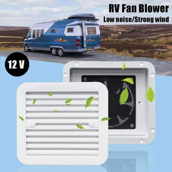 Planet Gates 3 Types RV Trailer Caravan Side Air Vent Ventilation Blade Fan Blower Cooling Two-Way One-Way Wind One-Way Mute 12V Low Noise