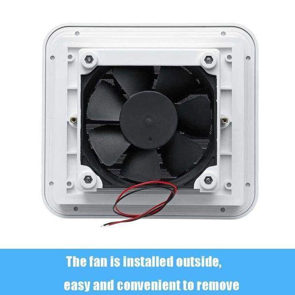 Planet Gates 3 Types RV Trailer Caravan Side Air Vent Ventilation Blade Fan Blower Cooling Two-Way One-Way Wind One-Way Mute 12V Low Noise
