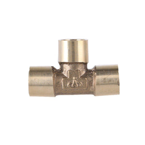 3 Way Tee T Type 1/8" 1/4" 3/8" 1/2" 3/4" BSP Female Thread Brass Pipe Fitting Adapter Coupler Connector for Air Water Fuel Gas