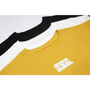 Planet Gates 3 / XL Korean Harajuku Style Hey Alphabet Women T Shirt Personality Hole Ribbon Half Sleeve Student Tops Fashion Tees ZO9