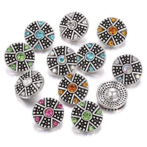 Planet Gates 30 10pcs/lot New Snap Jewelry Tree of Life 12mm Metal Snap Buttons Fit Snap Bracelet Bangles Necklaces