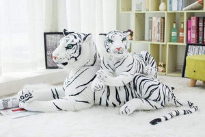 Planet Gates 30-120cm Big Leopard Panther Plush Toys Giant White Tiger Black Panther Soft Stuffed Animal Pillow Animal Doll Toys For Children