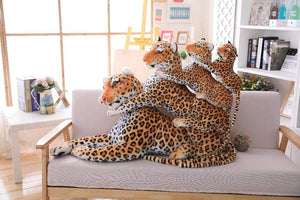 Planet Gates 30-120cm Big Leopard Panther Plush Toys Giant White Tiger Black Panther Soft Stuffed Animal Pillow Animal Doll Toys For Children