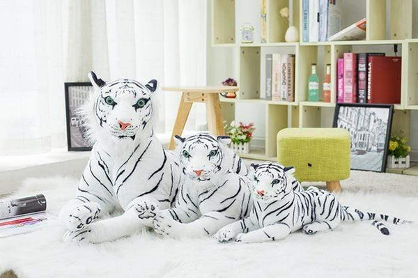Planet Gates 30-120cm Big Leopard Panther Plush Toys Giant White Tiger Black Panther Soft Stuffed Animal Pillow Animal Doll Toys For Children
