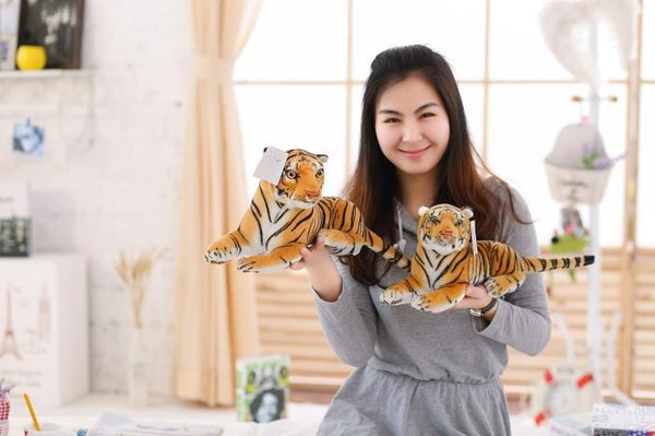 Planet Gates 30-120cm Big Leopard Panther Plush Toys Giant White Tiger Black Panther Soft Stuffed Animal Pillow Animal Doll Toys For Children