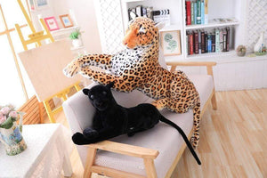 Planet Gates 30-120cm Big Leopard Panther Plush Toys Giant White Tiger Black Panther Soft Stuffed Animal Pillow Animal Doll Toys For Children