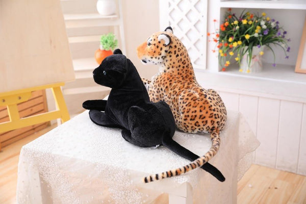 Planet Gates 30-120cm Big Leopard Panther Plush Toys Giant White Tiger Black Panther Soft Stuffed Animal Pillow Animal Doll Toys For Children