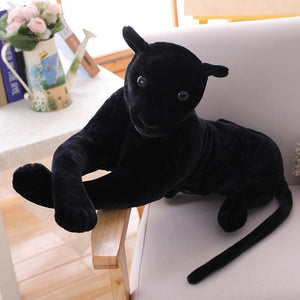 Planet Gates 30-120cm Giant Black Leopard Panther Plush Toys Soft Stuffed Animal Pillow Animal Doll Yellow White Tiger Toys For Children