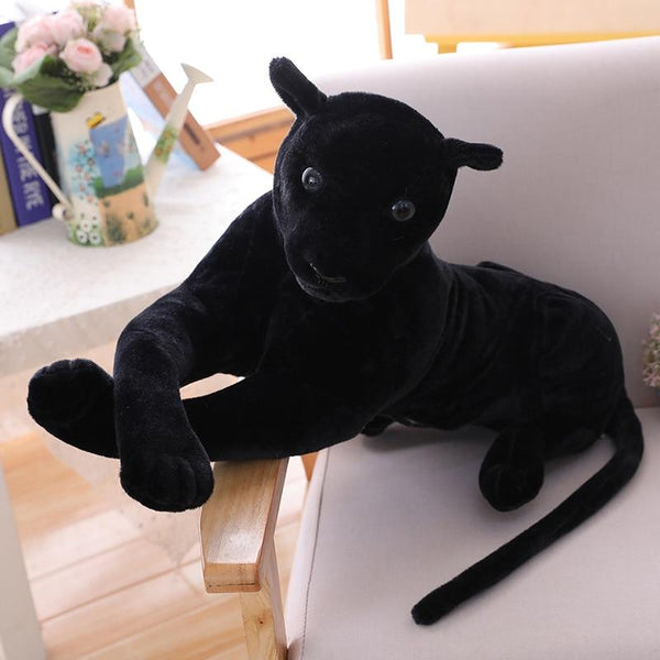 Planet Gates 30-120cm Giant Black Leopard Panther Plush Toys Soft Stuffed Animal Pillow Animal Doll Yellow White Tiger Toys For Children