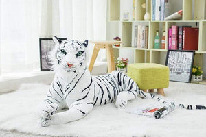 Planet Gates 30-120cm Giant Black Leopard Panther Plush Toys Soft Stuffed Animal Pillow Animal Doll Yellow White Tiger Toys For Children