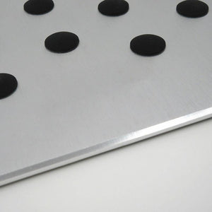 Planet Gates 30*20cm Car Inner Floor Carpet Mat Patch Foot Pedal Aluminum Car Floor Mat Pad Carpet Heel Plate Accessory