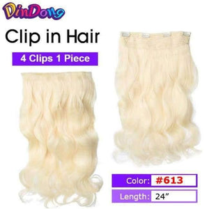 Planet Gates #30 / 24inches Synthetic Fish Line Hair Wavy Clip in Hair Extensions 3/4 Half Wig 3 Styles Available Premium Heat Resistant Hair