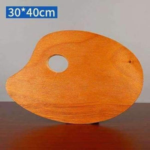 Planet Gates 30  40cm 1 Piece Wooden Walnut Color Oval Oil Painting Palette Professional Oil Acrylic Paint Drawing Palette Paleta Art Supplies