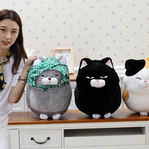 30/40cm Cute Cat Plush Toy Black Gray White Cat Stuffed Toys Lovely Animals Cat Doll Birthday Gift for Children Girl Room Decor