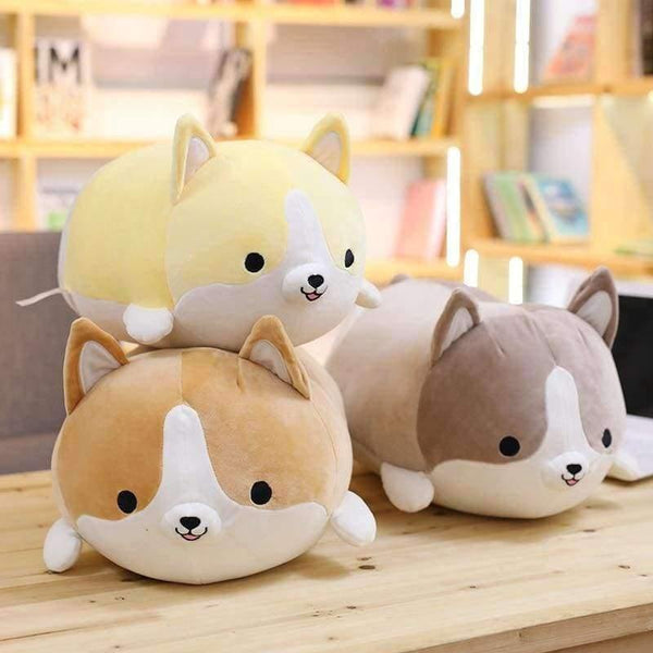 Planet Gates 30/45/60cm Cute Corgi Dog Plush Toy Stuffed Soft Animal Cartoon Pillow Lovely Christmas Gift for Kids Kawaii Valentine Present