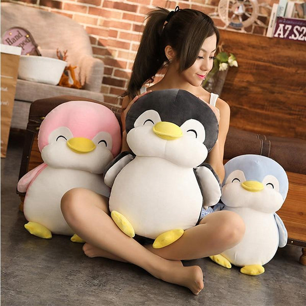 Planet Gates 30-55cm Soft Fat Penguin Plush Toys Stuffed Cartoon Animal Doll Fashion Toy for Kids Baby Lovely Girls Christmas Birthday Gift