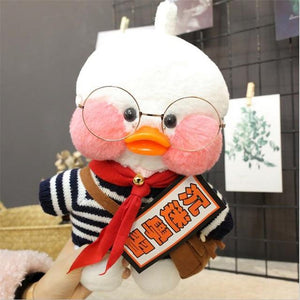 Planet Gates 30 Kawaii Cartoon LaLafanfan 30cm Cafe Duck Plush Toy Stuffed Soft Kawaii Duck Doll Animal Pillow Birthday Gift for Kids Children