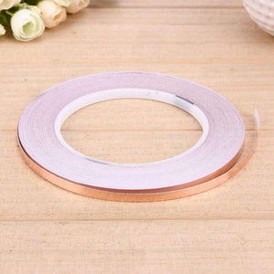 Planet Gates 30 Meters Single Conductive Side Adhesive EMI Shielding Heat Resist Copper Foil Tape High Temperature Resistant Tape