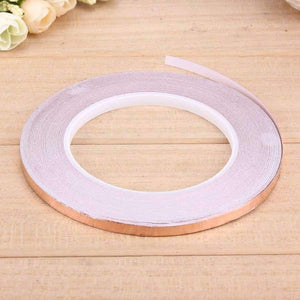 Planet Gates 30 Meters Single Conductive Side Adhesive EMI Shielding Heat Resist Copper Foil Tape High Temperature Resistant Tape