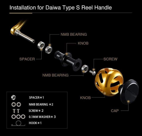 Planet Gates 30 mm Reel Handle Knob for SHIMANO STRADIC CI4 SW STRADIC FK SAHARA SEDONA STELLA NASCI DAIWA FUEGO TATULA STEEZ CALDIA EXIST