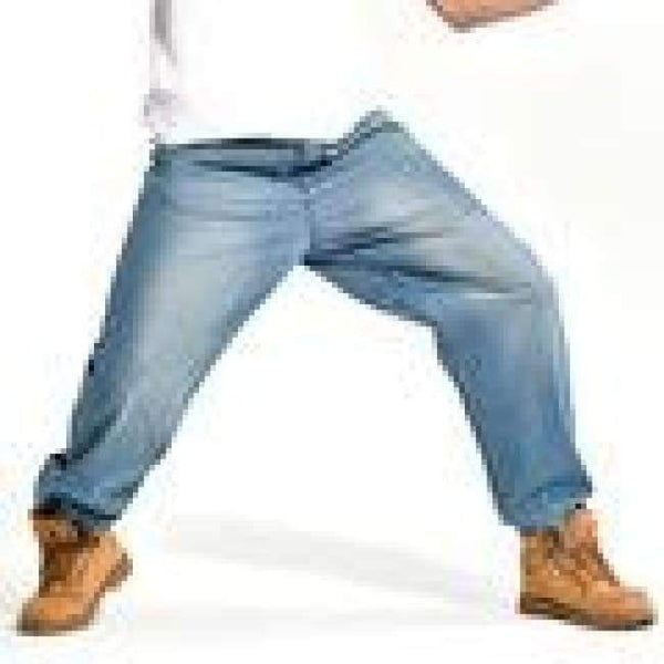 Planet Gates 30 Plus Size Мъжки карго дънки в руски стил с карго джоб, широки карго панталони, деним, черни, свободни прави дънки за мъже