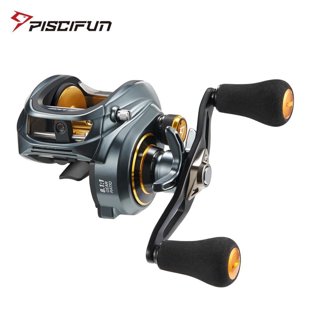 Planet Gates 300 Low Profile Baitcasting Reel 15KG Max Drag 8+1 Bearings Aluminum Frame Freshwater Saltwater Fishing Reel