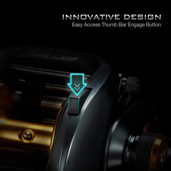 Planet Gates 300 Low Profile Baitcasting Reel 15KG Max Drag 8+1 Bearings Aluminum Frame Freshwater Saltwater Fishing Reel