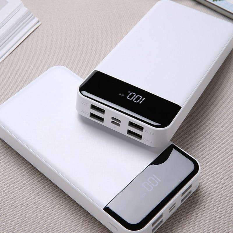 Planet Gates 30000 mAh 4 USB mobile power LCD digital display portable charger bateria externa for iphone x Samsung xiaomi